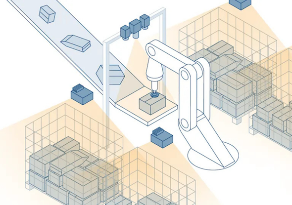 caméra Basler automatisation logistique caméra 3D stéréocaméra détection niveau de remplissage caméra Basler automatisation logistique caméra 3D stéréocaméra détection niveau de remplissage